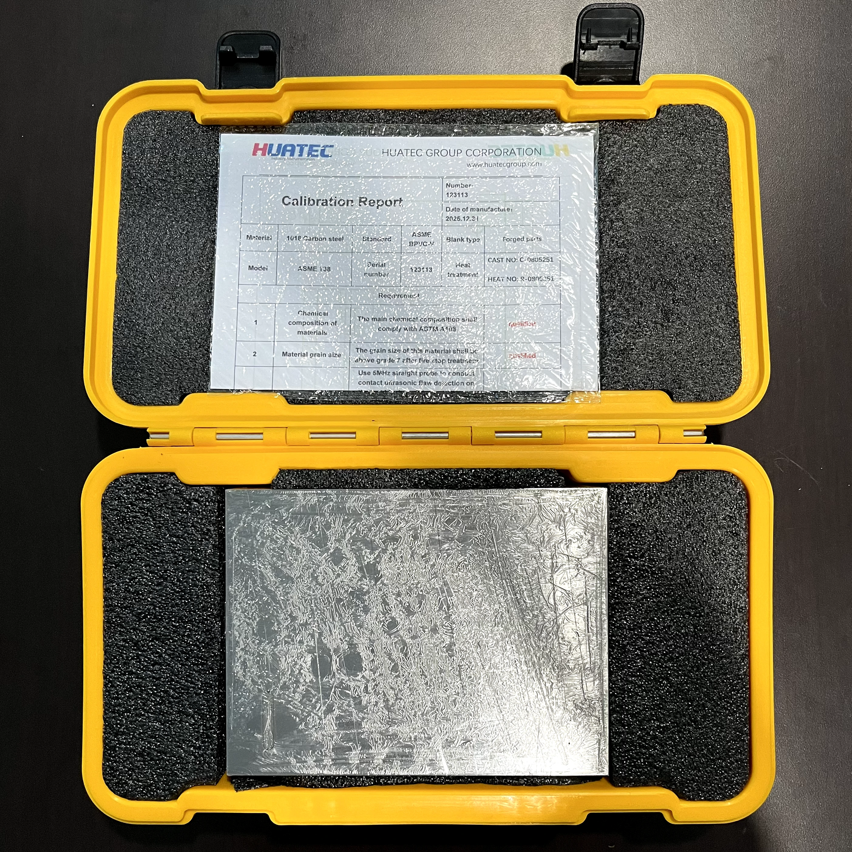 Ultrasonic Calibration Blocks ASME Carbon Steel